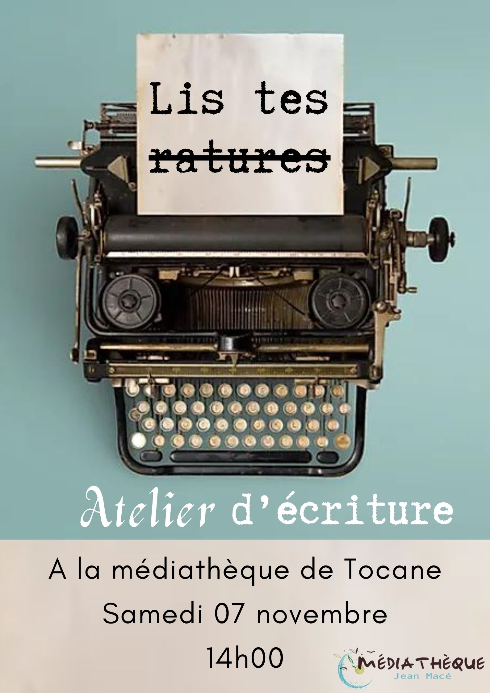 Atelier d'écriture — Tocane-Saint-Apre
