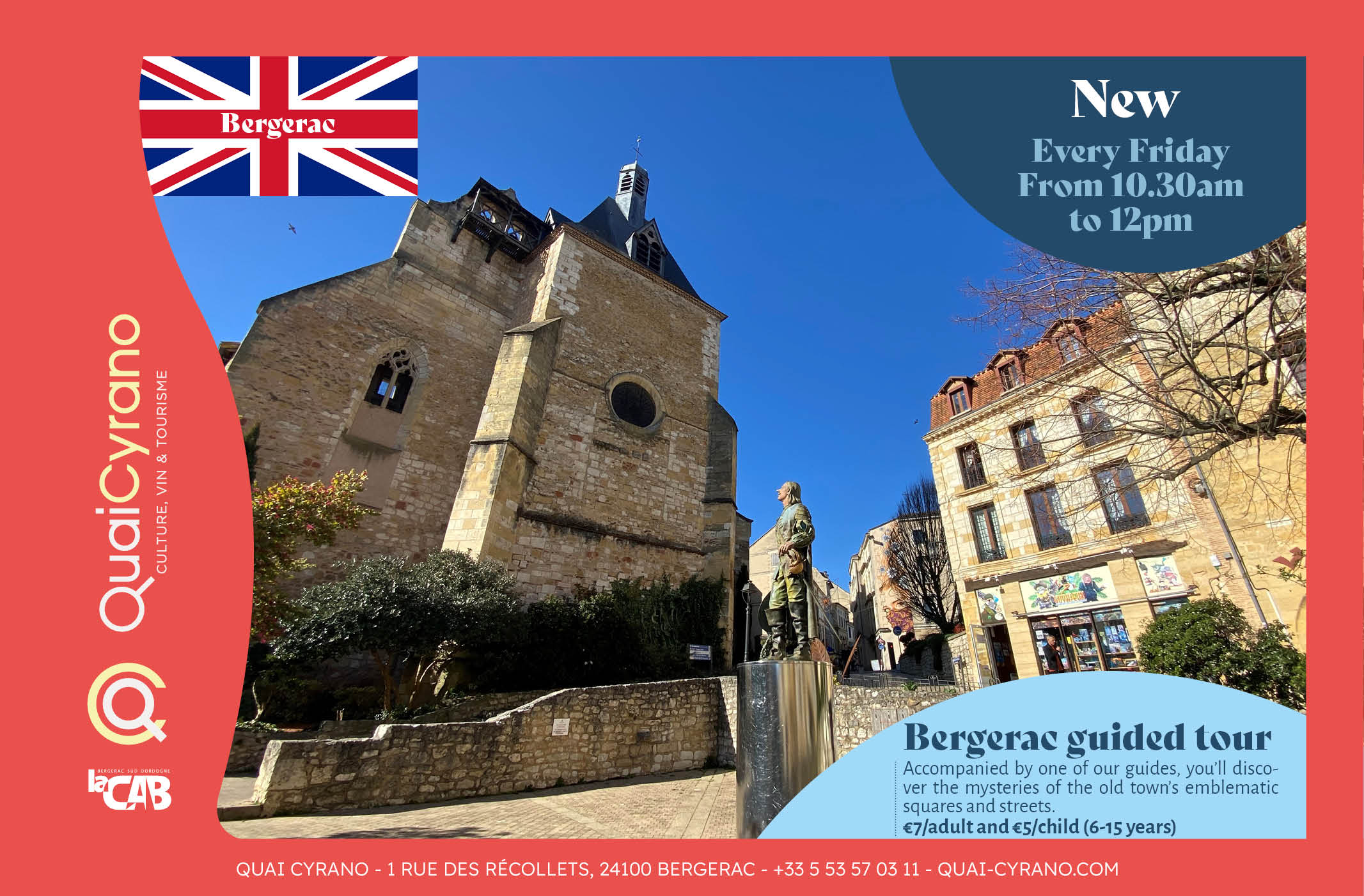 Bergerac guided tour