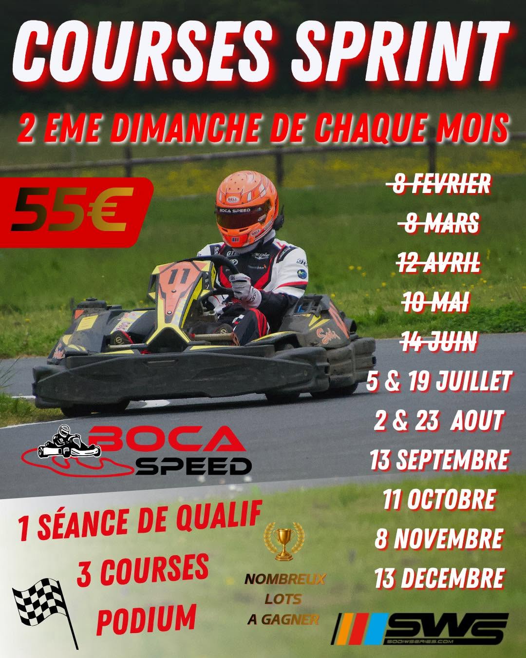 Courses sprint - Karting Bocaspeed