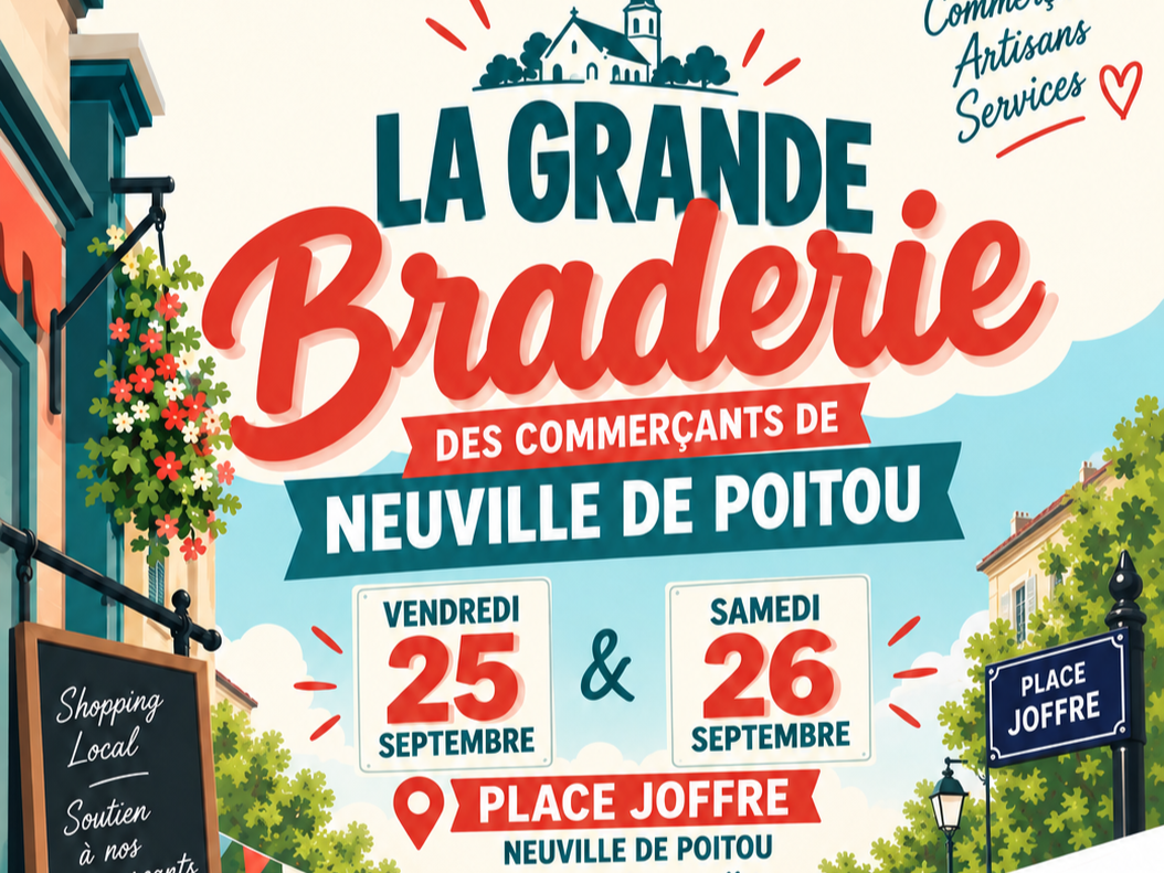 Grande Braderie des commerçants de Neuville-De-Poitou