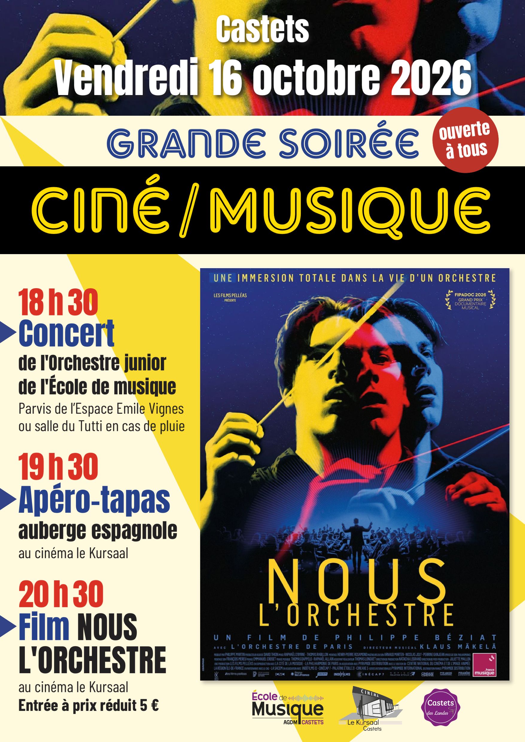 Grande soirée Ciné musique