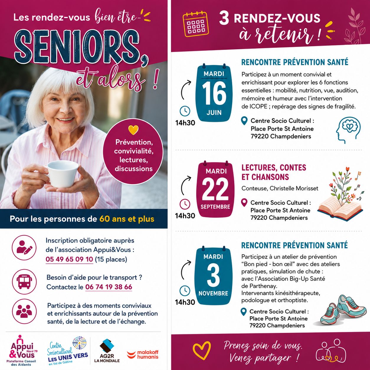 CSC : Les rendez-vous bien être Seniors