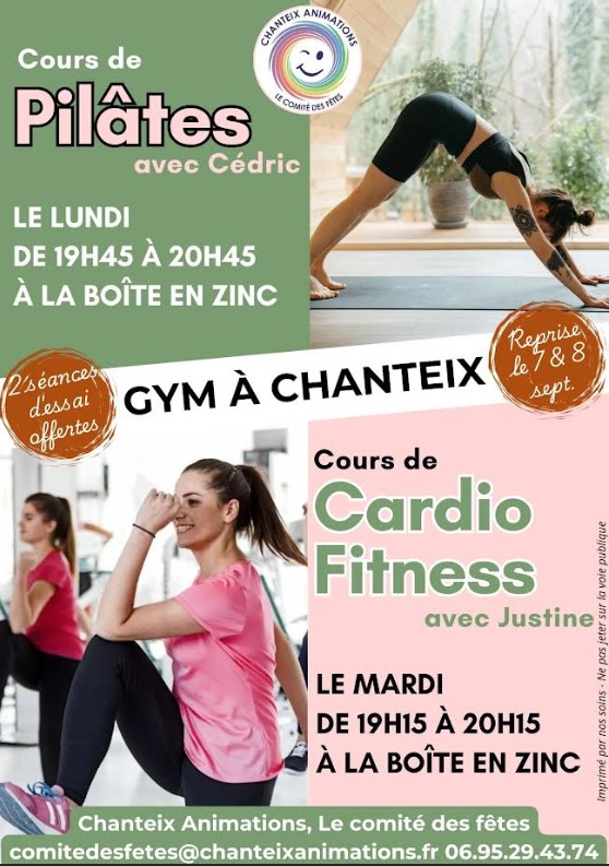 Cour de pilates à Chanteix