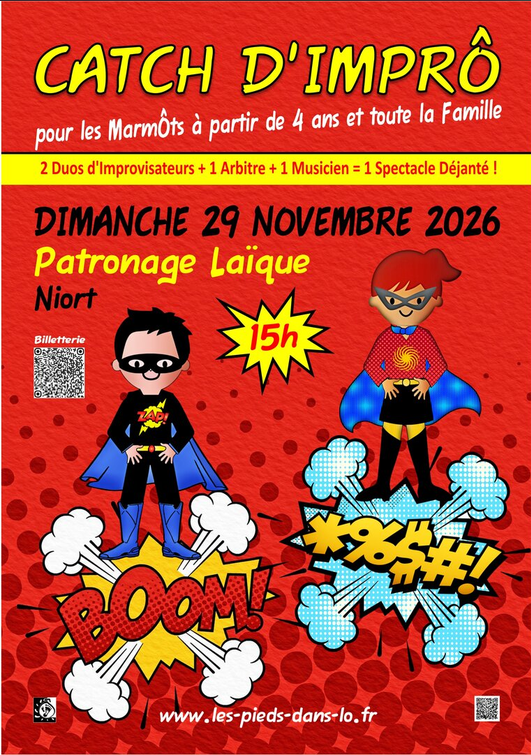 Spectacle " Catch d'Imprô " à Niort