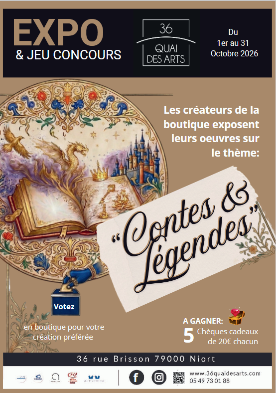 Exposition et jeu concours au 36 Quai des Arts à Niort