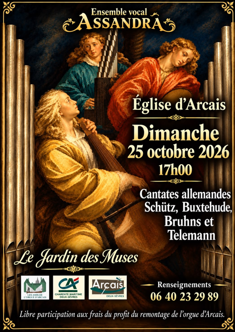 Concert de musique baroque dans l'églsie d'Arcais