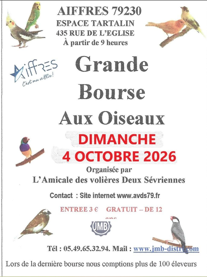 Bourse aux oiseaux à Aiffres