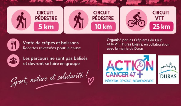 Randonnée pédestre et VTT "octobre rose"