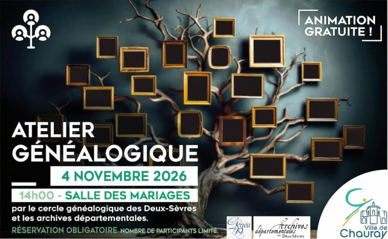 Atelier généalogique à Chauray
