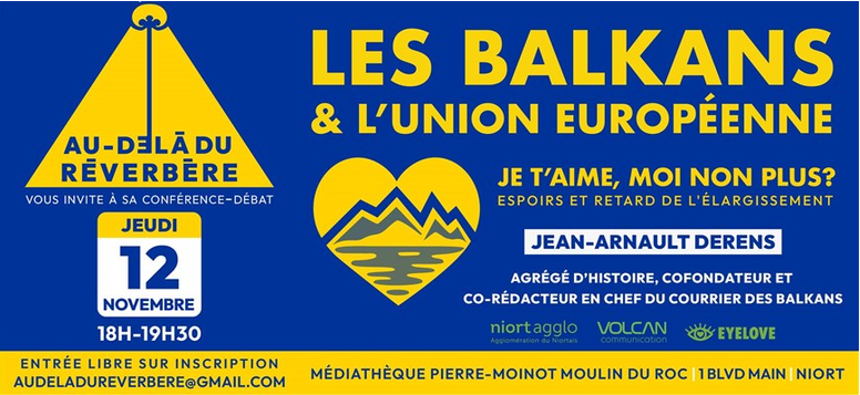 Conférence-débat : " Les balkans et l'Union Européenne " à Niort