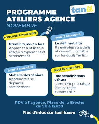 Ateliers découverte Tanlib à Niort
