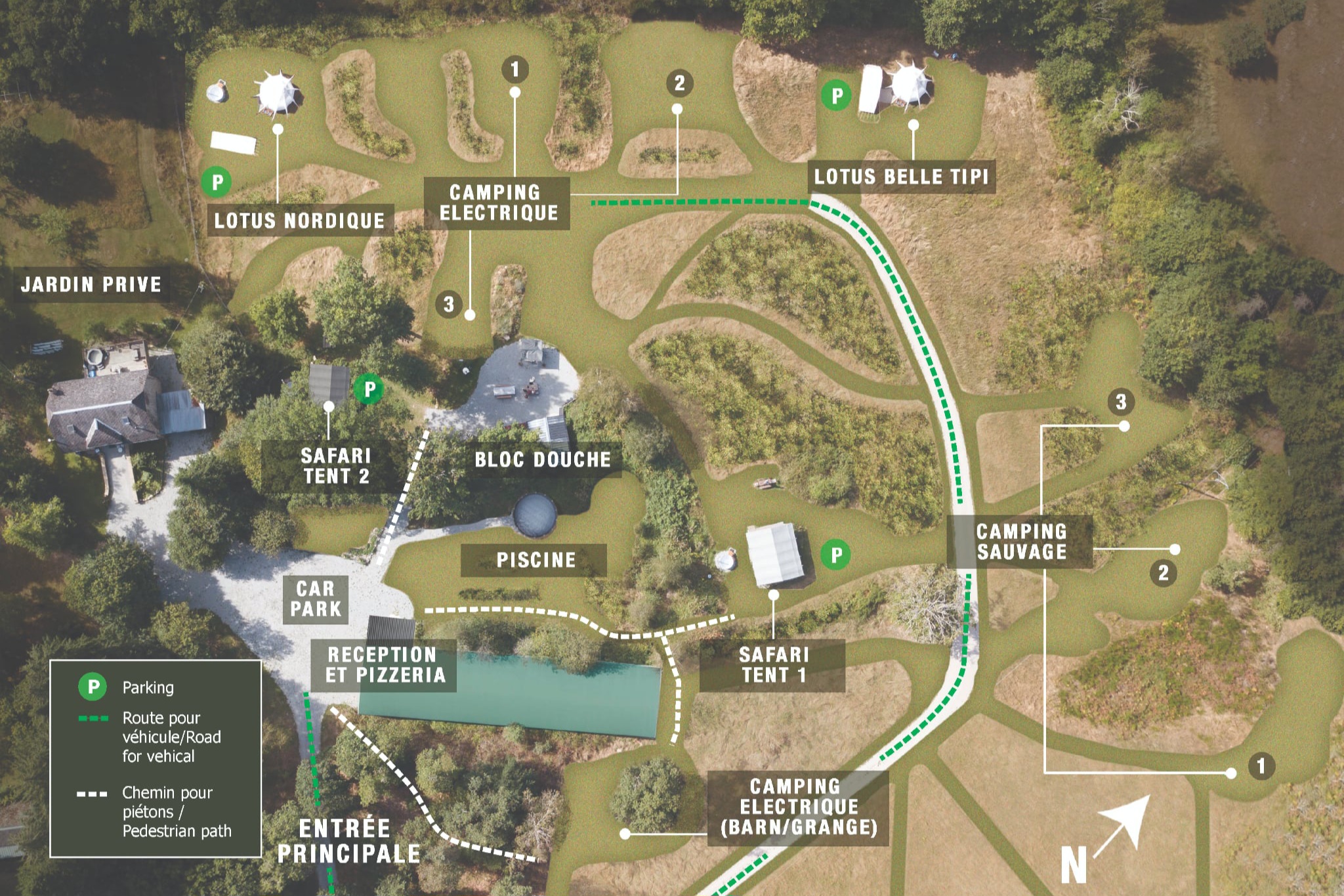 Camping Le Ranch - Tipi Lotus Belle