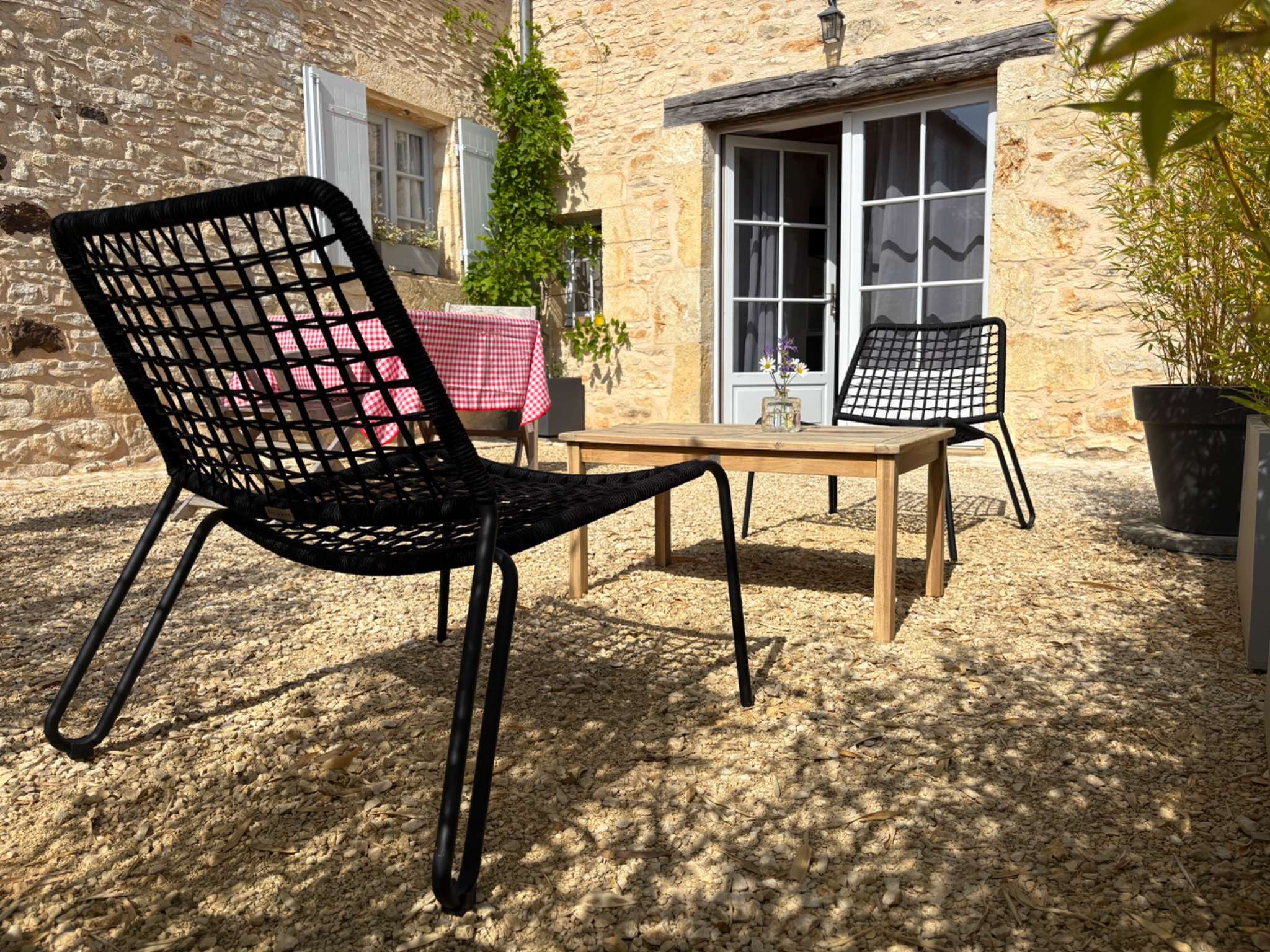Chambre en pierre - Gîte Monpazier