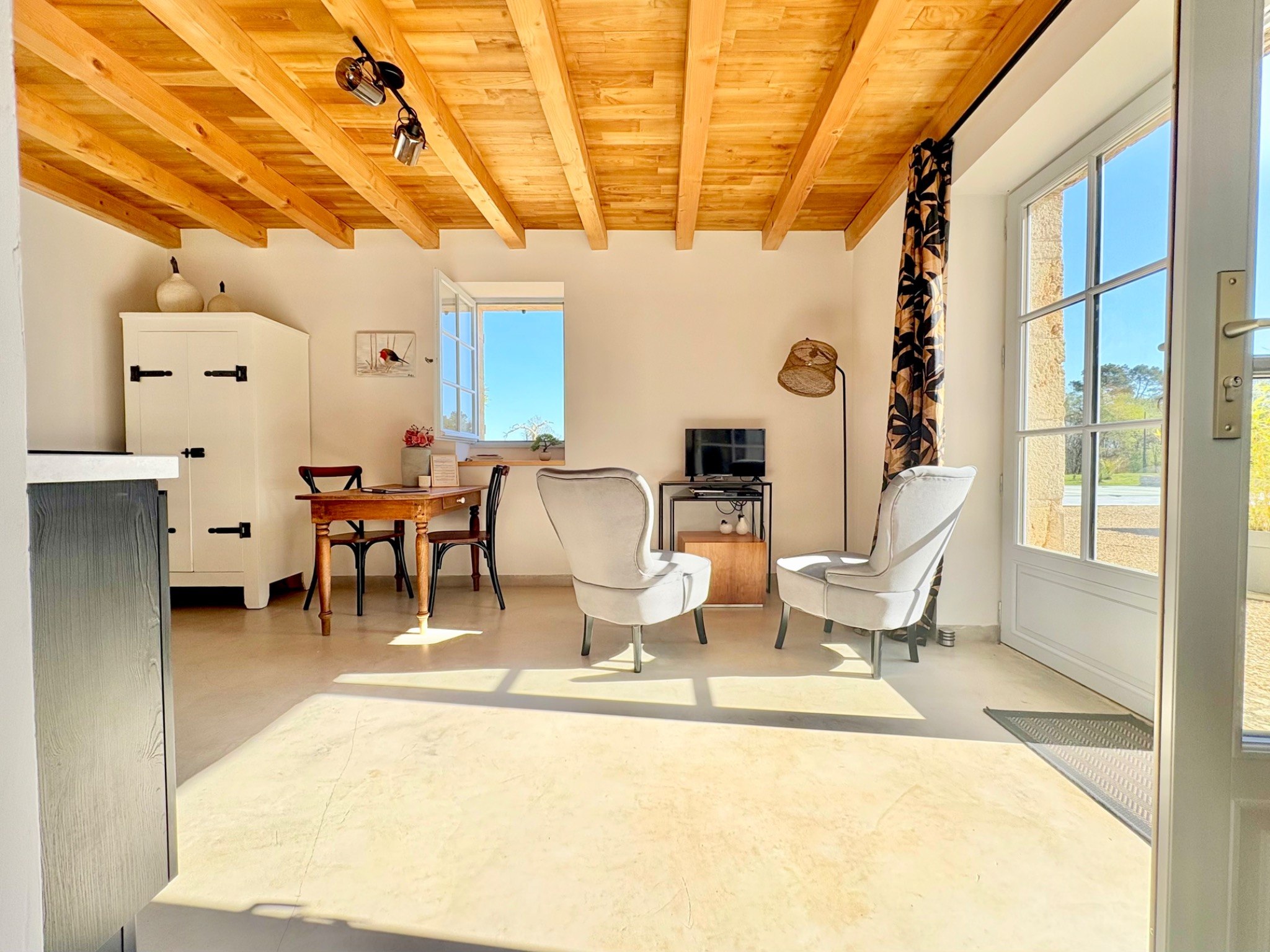 Chambre en pierre - Gîte Monpazier
