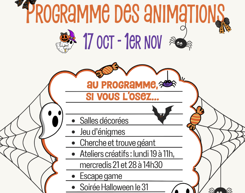 Animations vacances d'automne au château de Duras