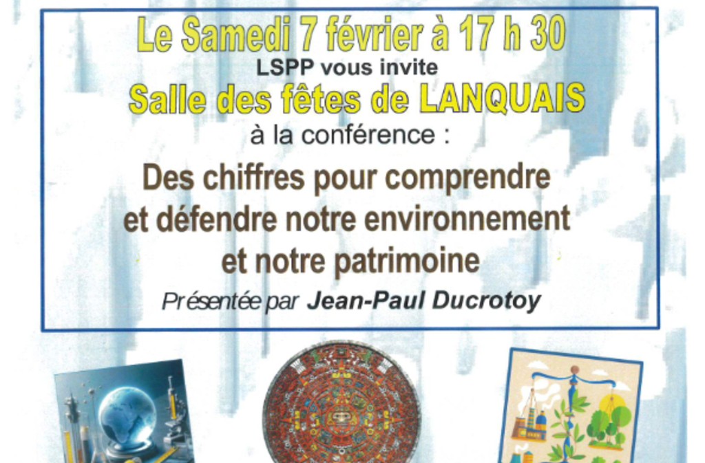 Conférence | Des chiffres pour comprendre et défendre notre environnement et notre patrimoine