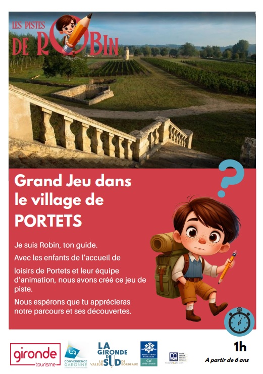 Les Pistes de Robin : grand Jeu dans le village de Portets