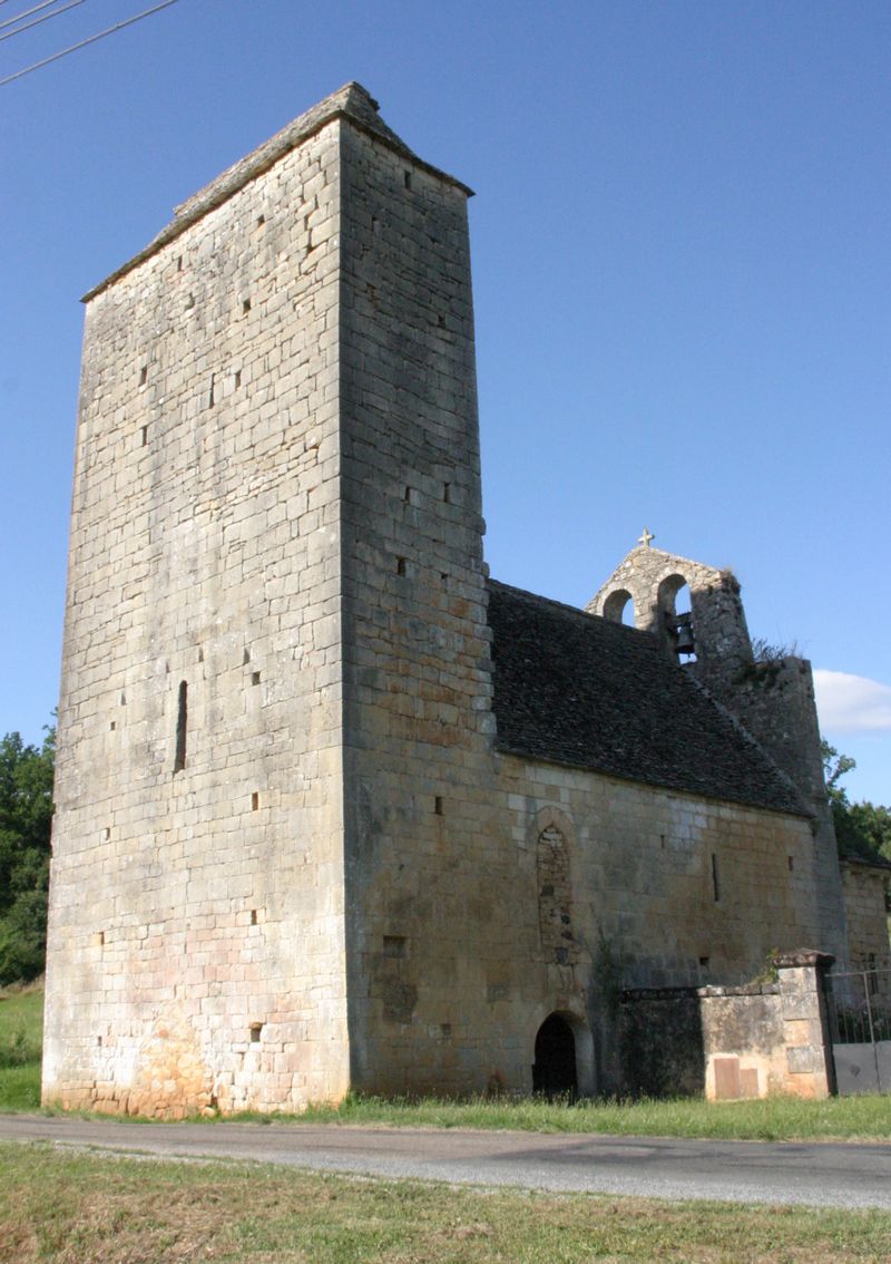 Eglise d'aigueparses commune de Mazeyrolles