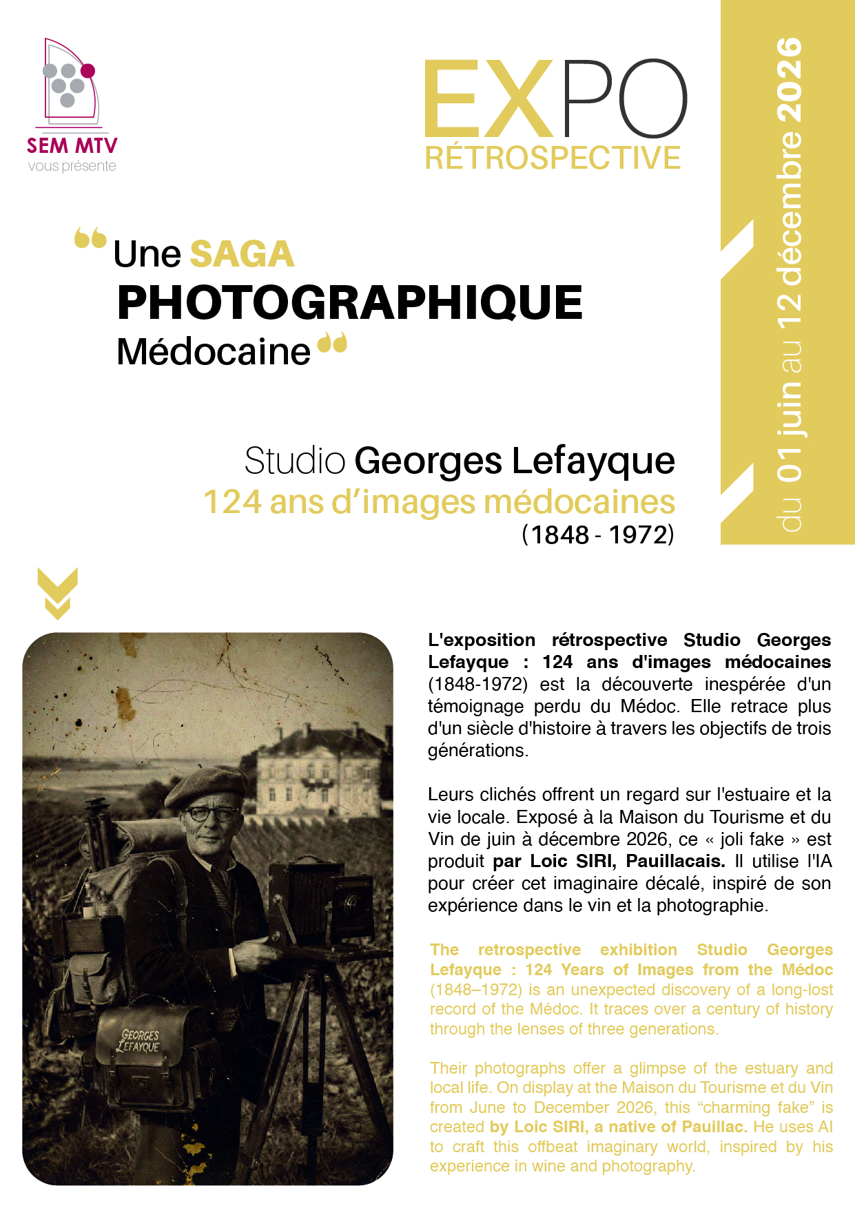 Exposition rétrospective Studio Georges Lefayque