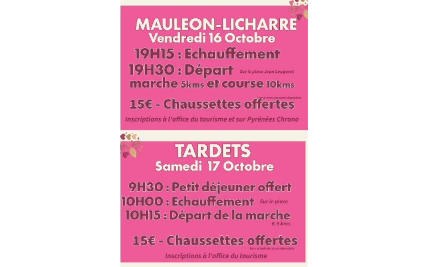 Octobre rose : marche au profit de la lutte contre le cancer du sein