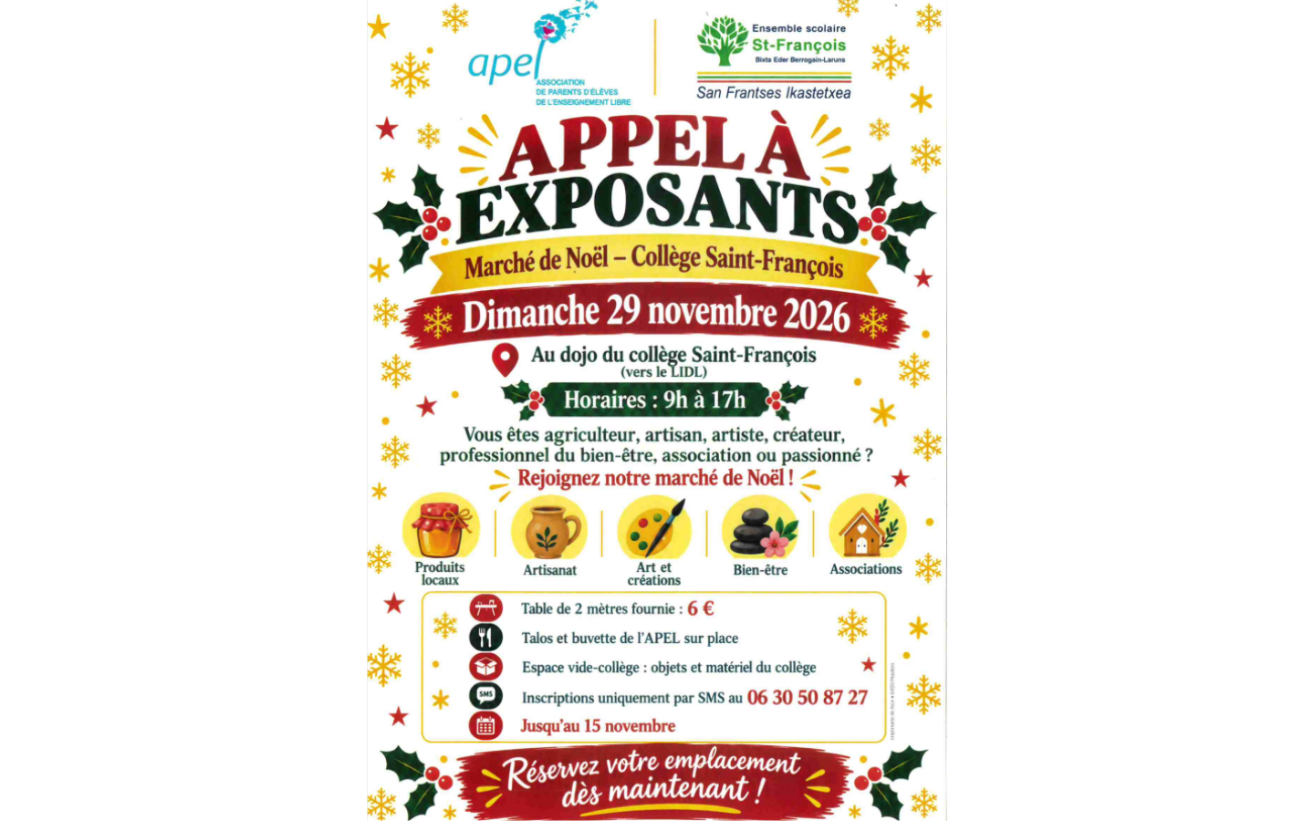 Appel à exposants