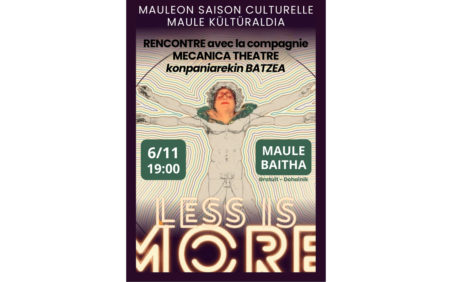 Saison culturelle : less is more, théâtre