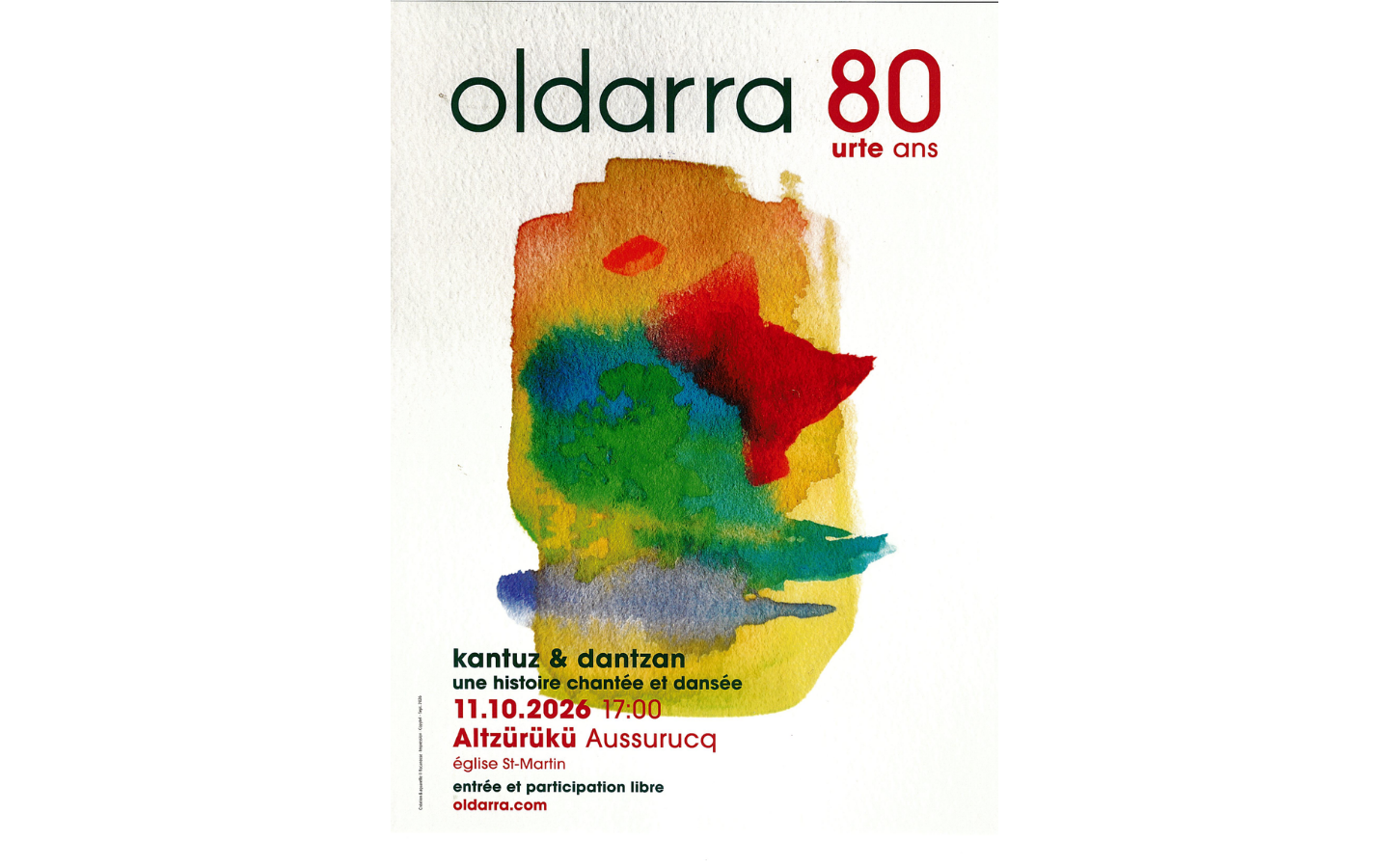 Concert des 80 ans d'Oldarra
