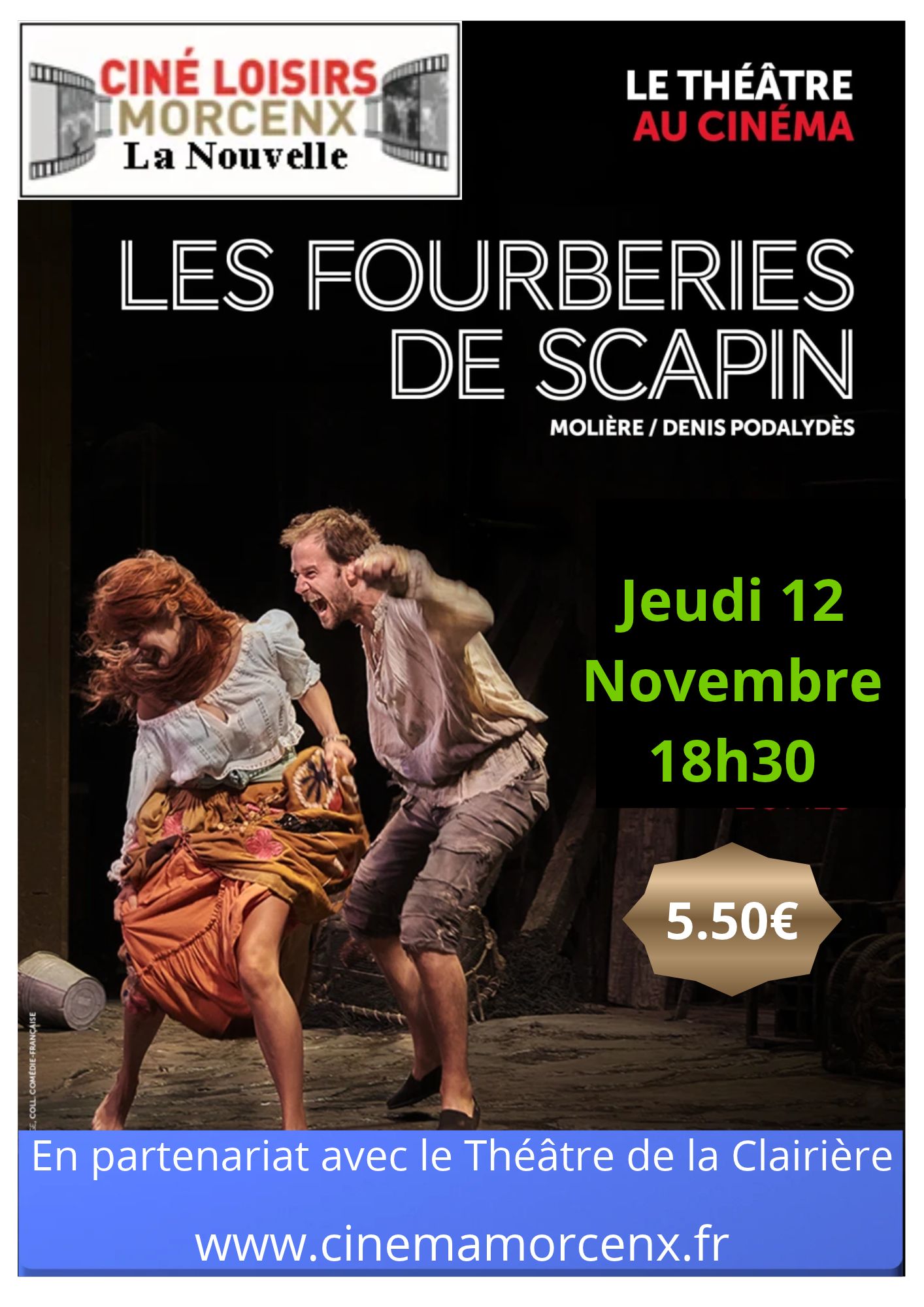 Les Fourberies de Scapin - La comédié française s'invite au cinéma