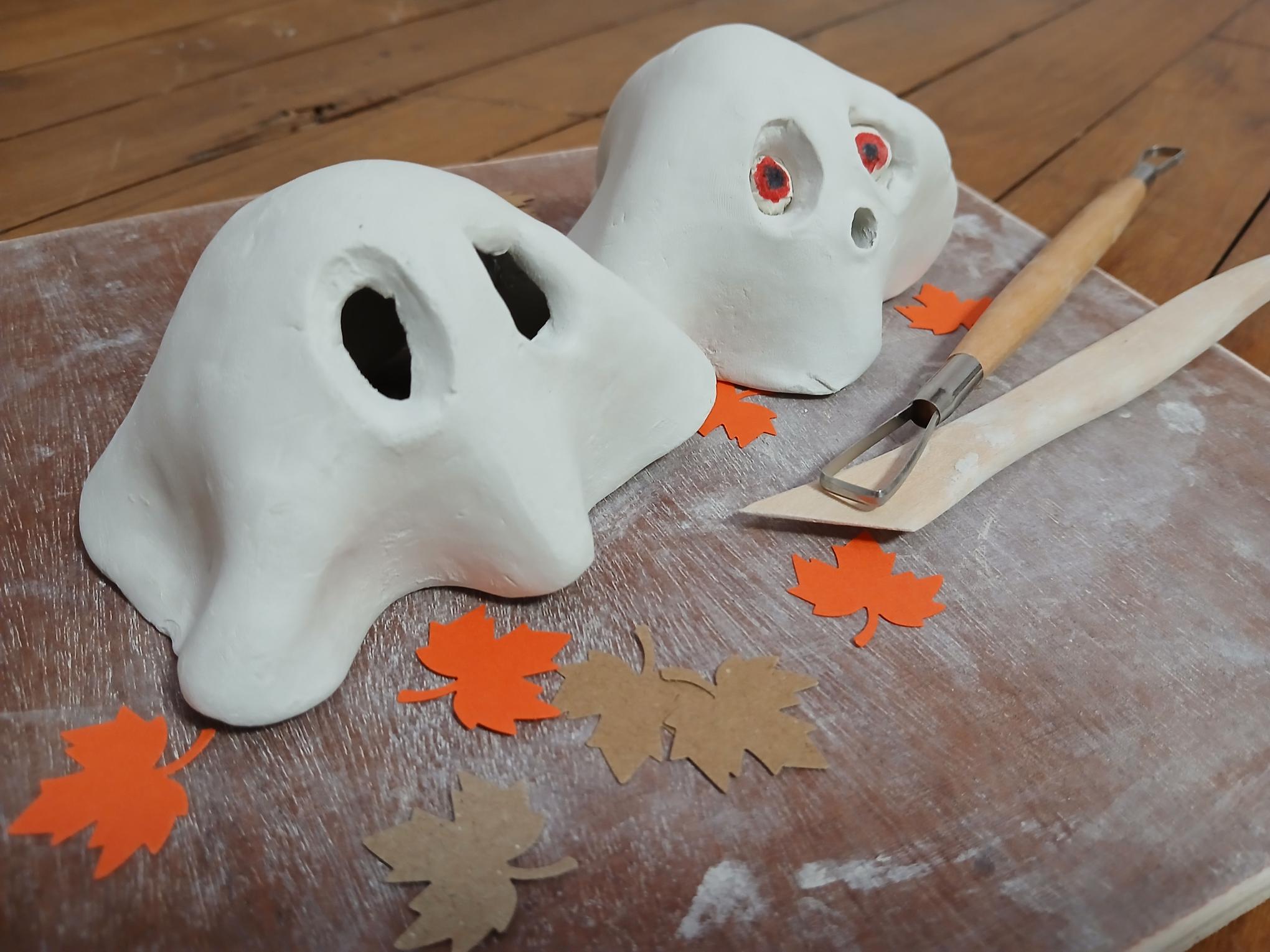 Halloween - Atelier - Mon fantôme en argile