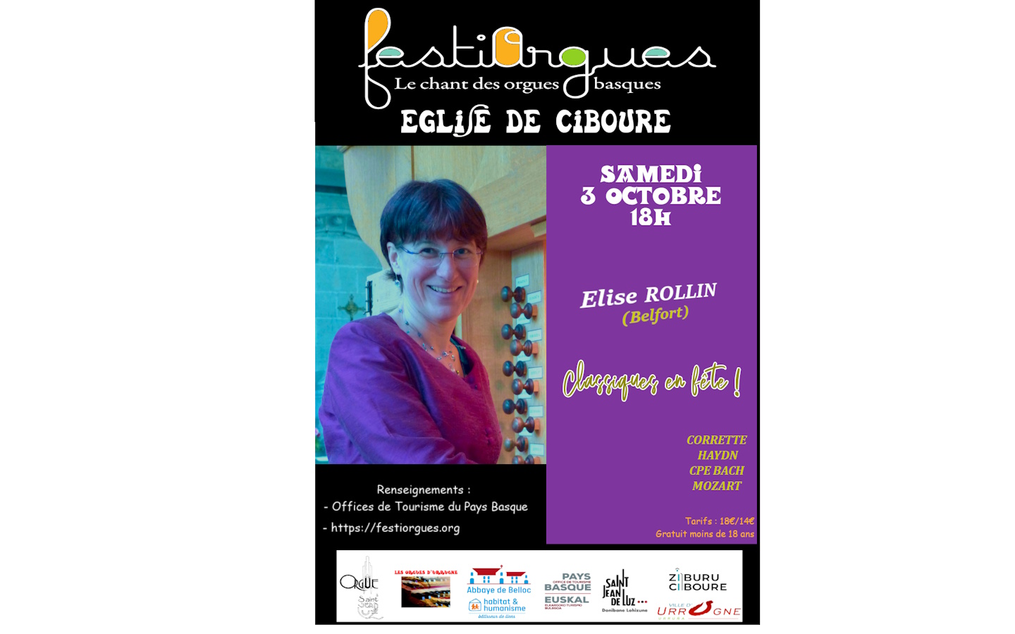 Festiorgues :  Récital d'orgue - Classique en fête !