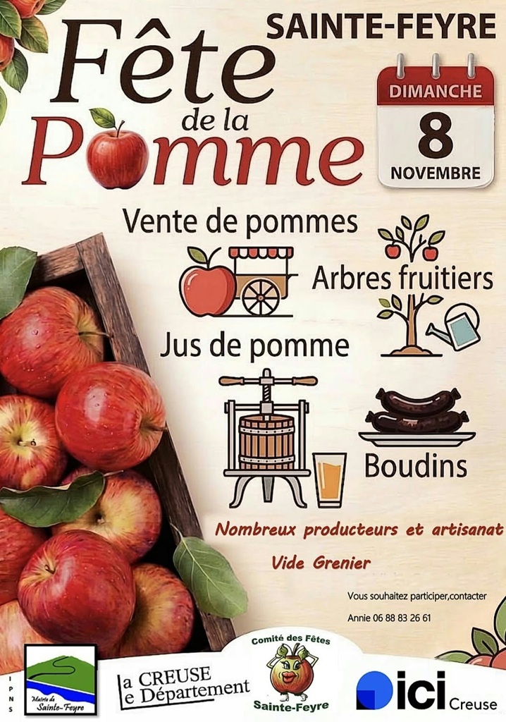 Fête de la pomme à Sainte-Feyre