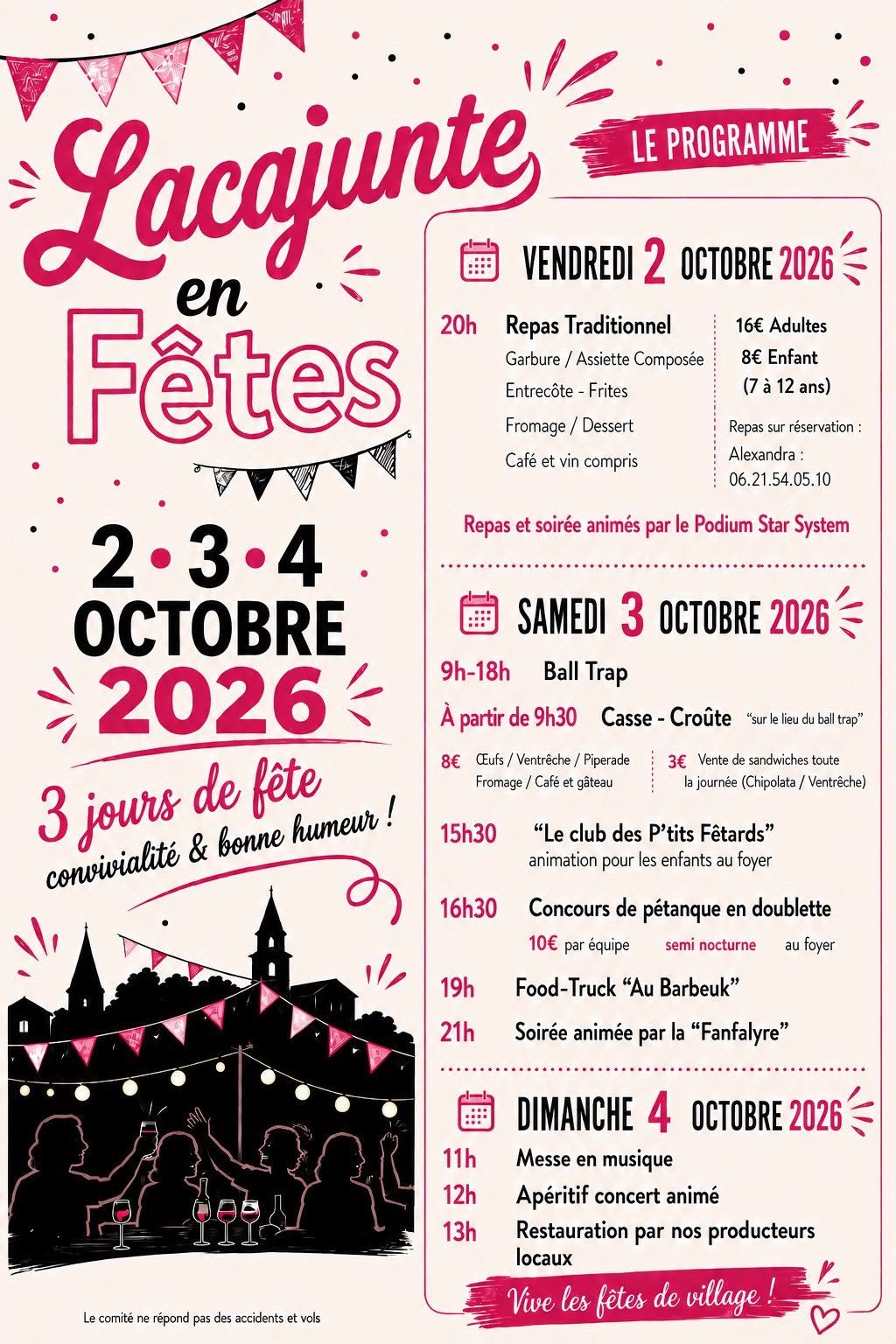 Fêtes patronales de Lacajunte