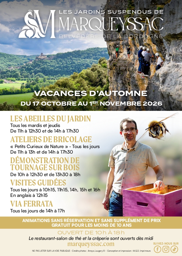 Les vacances d'automne aux Jardins de Marqueyssac