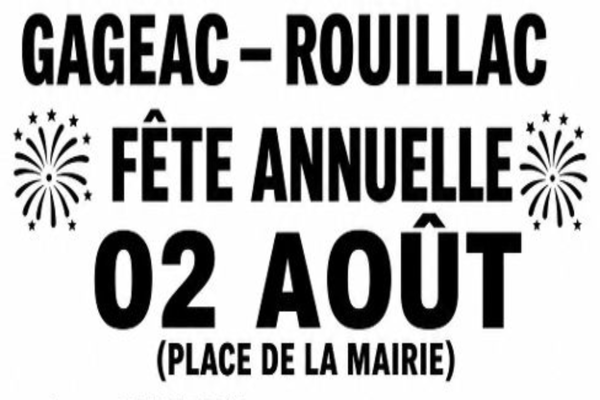 ANNULÉE | Fête annuelle de Gageac-et-Rouillac