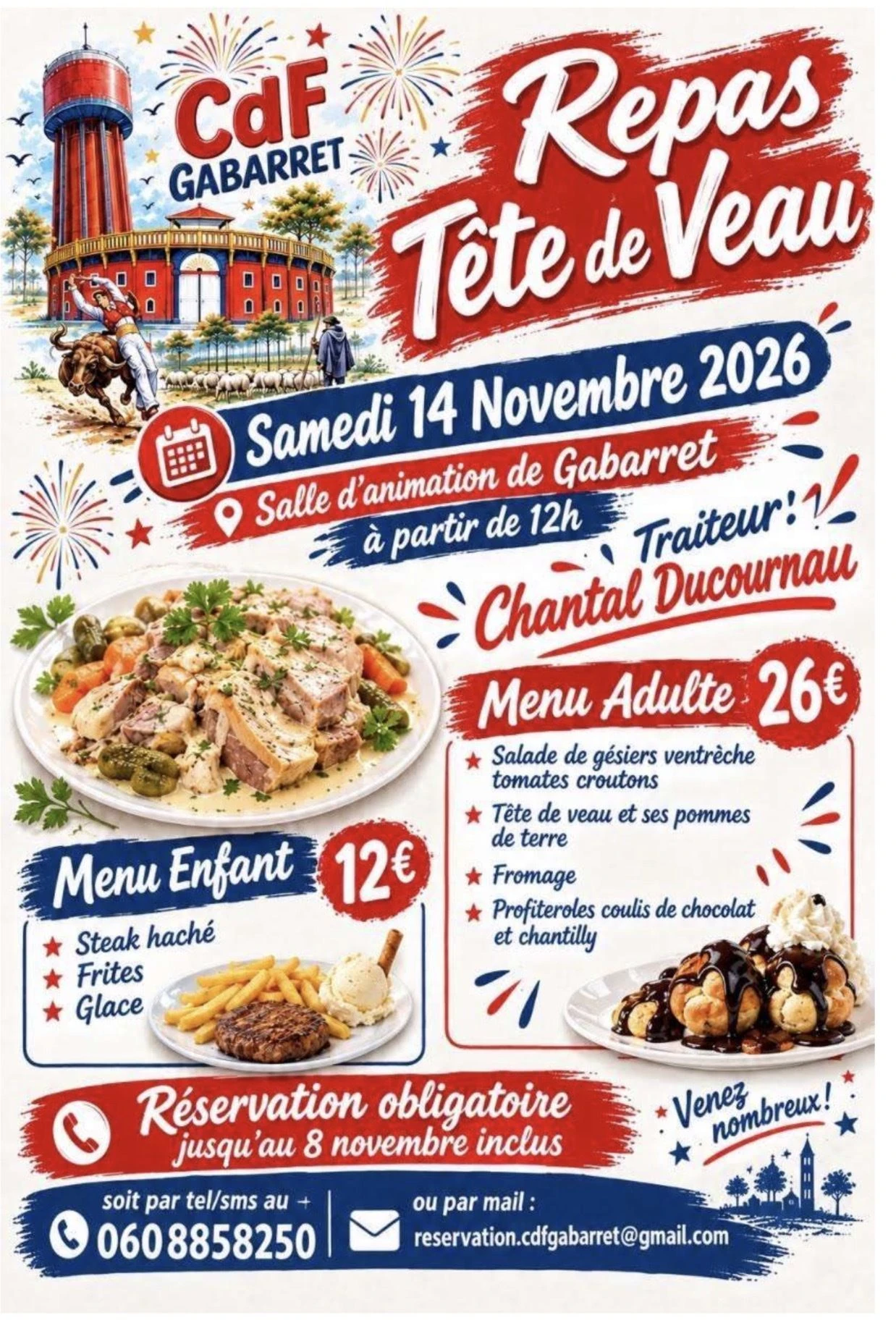 Repas tête de veau