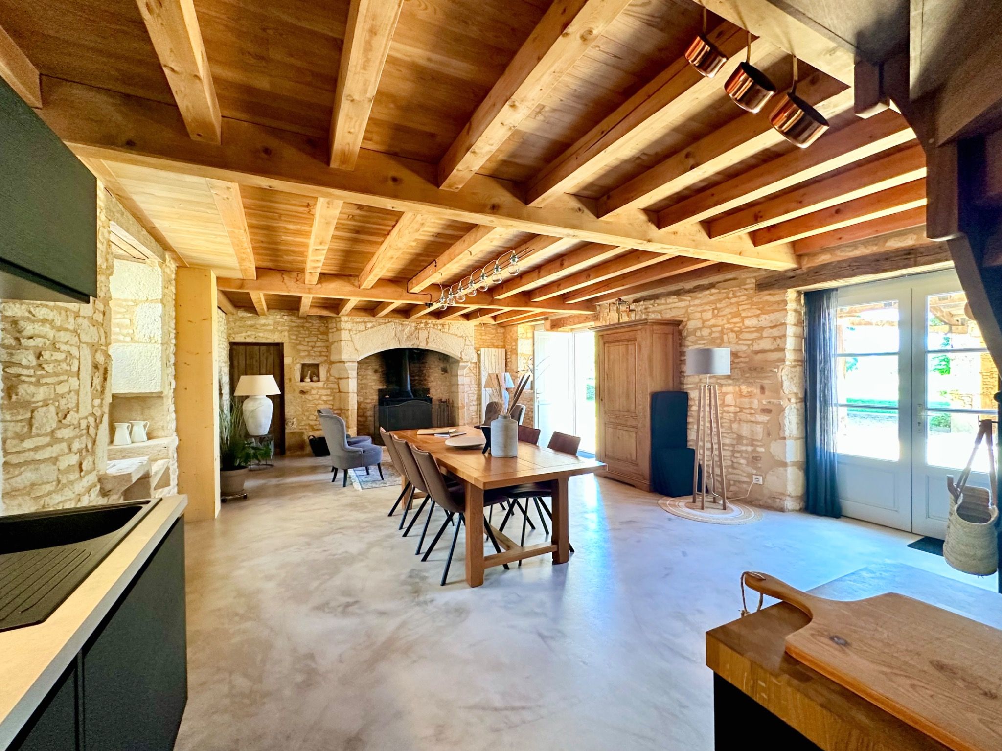 Chambre en pierre - Gîte Villeréal