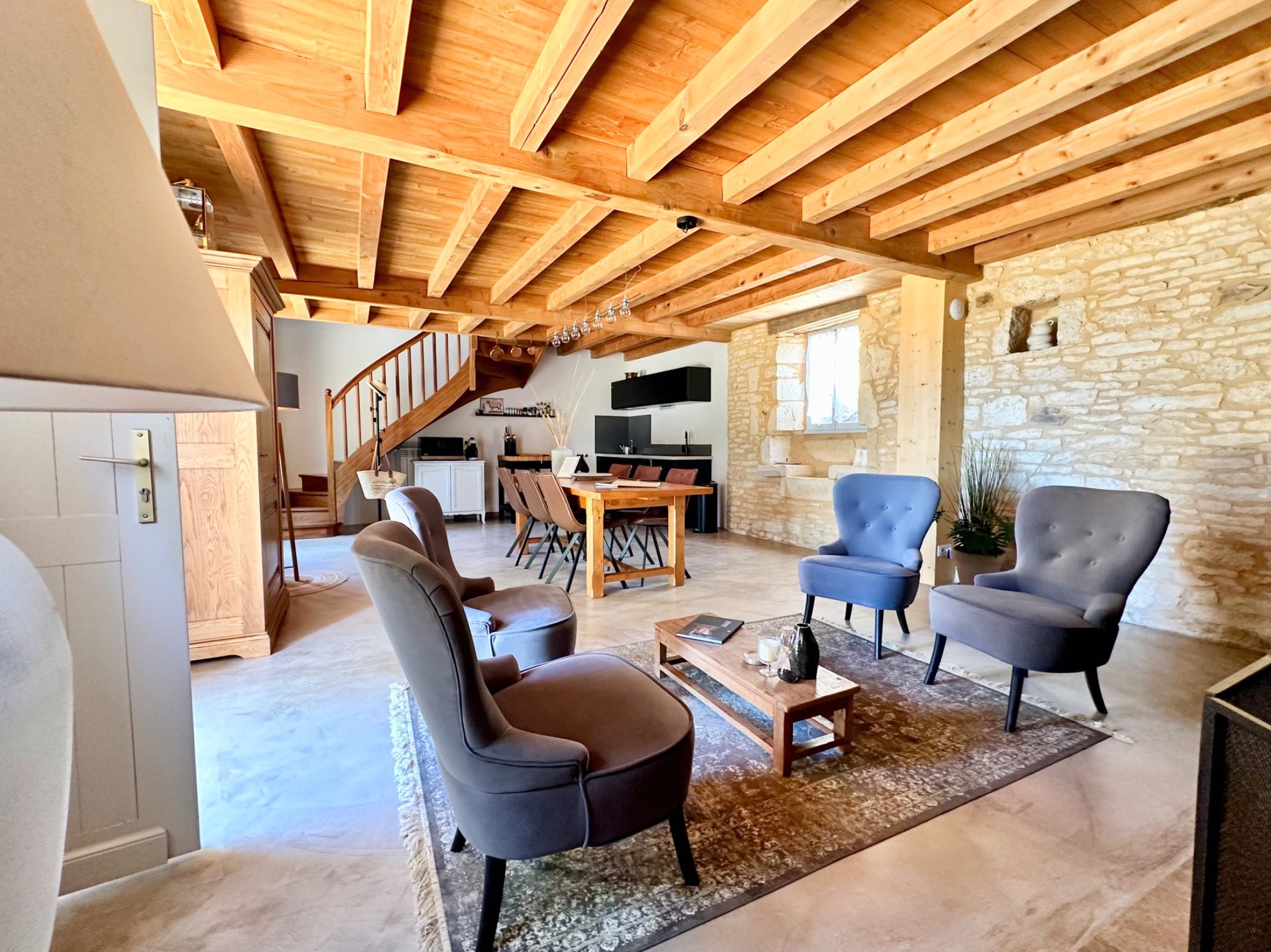 Chambre en pierre - Gîte Villeréal