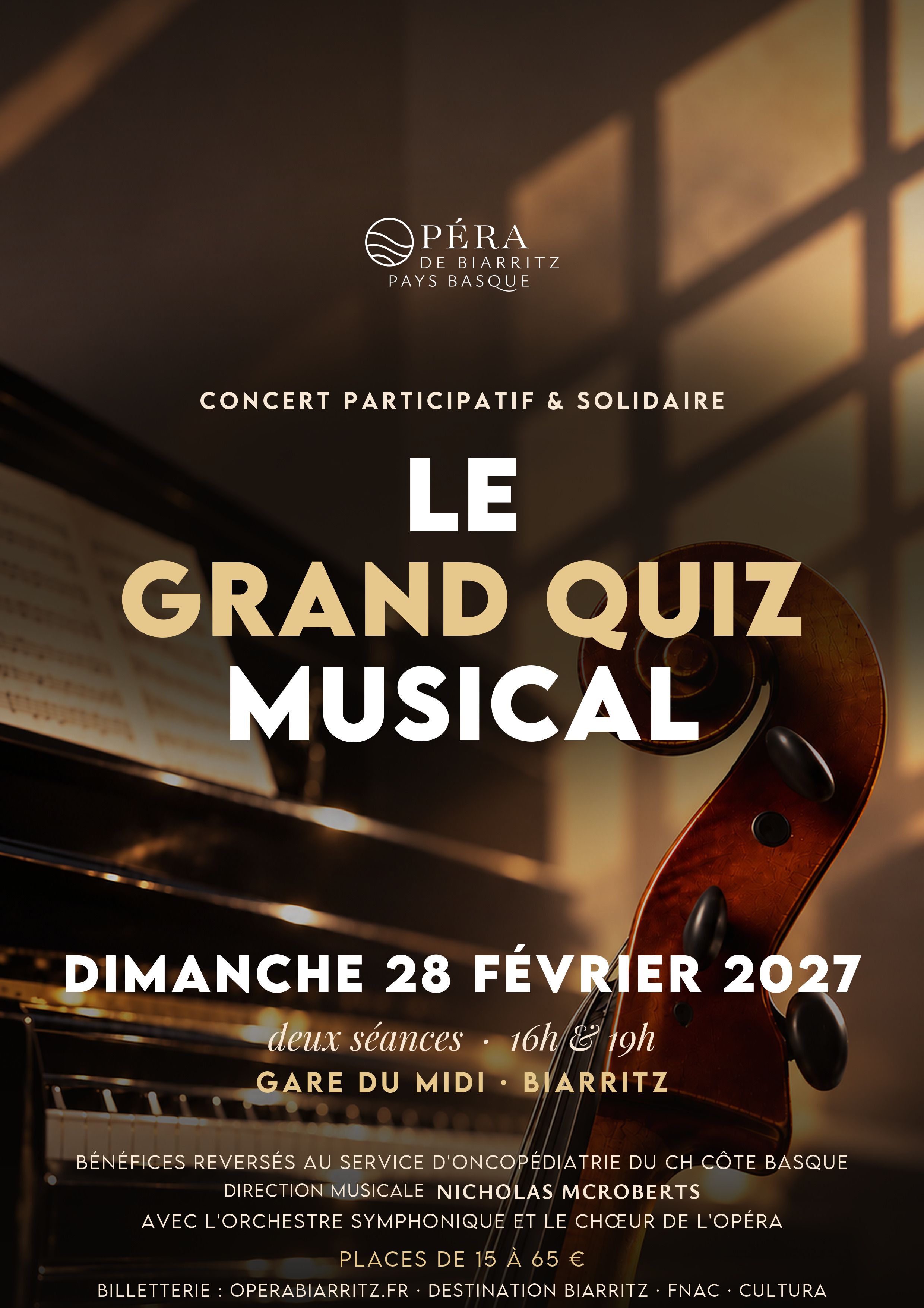 Opéra de Biarritz Pays Basque - Le Grand Quiz Musical - 1ère séance