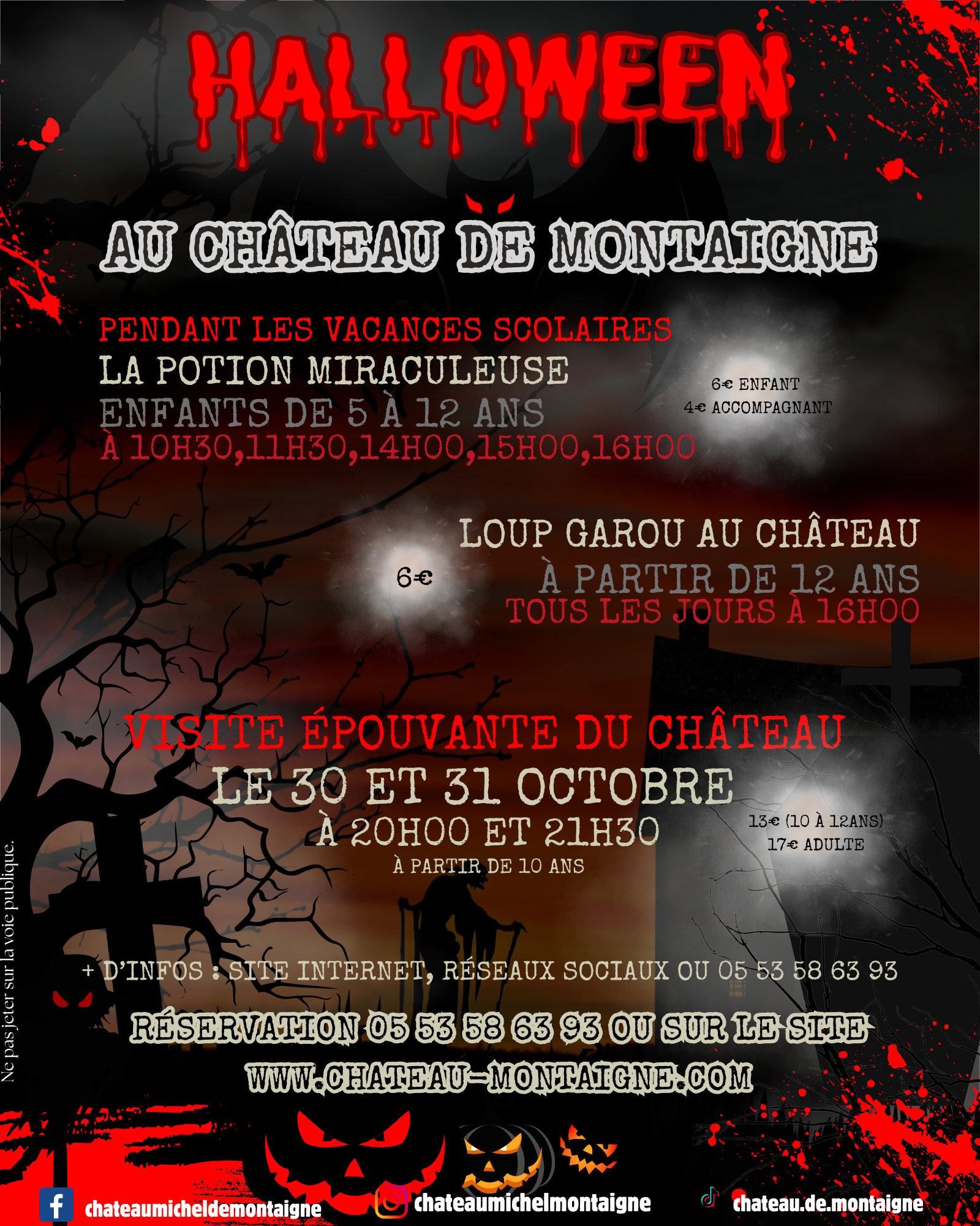 HALLOWEEN AU CHATEAU DE MONTAIGNE
