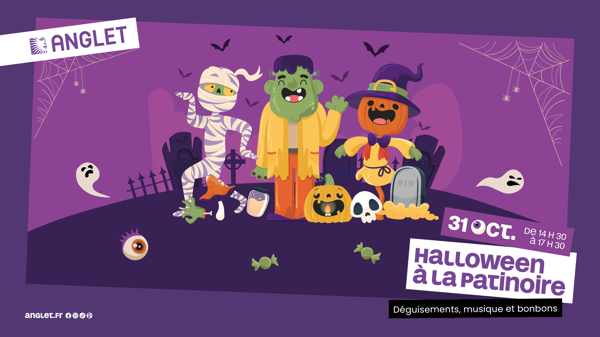 Affiche ou photo de Halloween à la patinoire