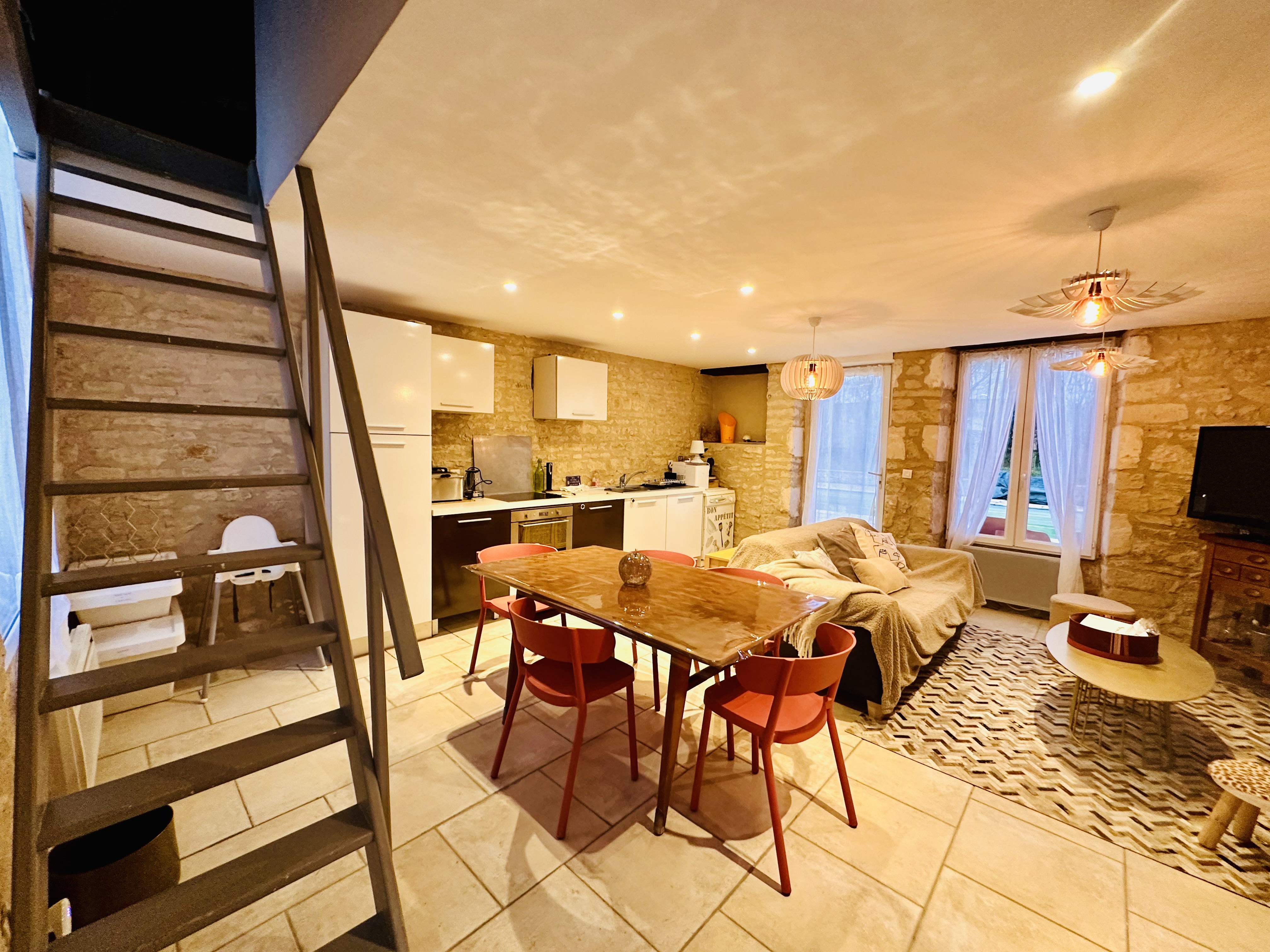 Gîte Cosy - séjour cuisine