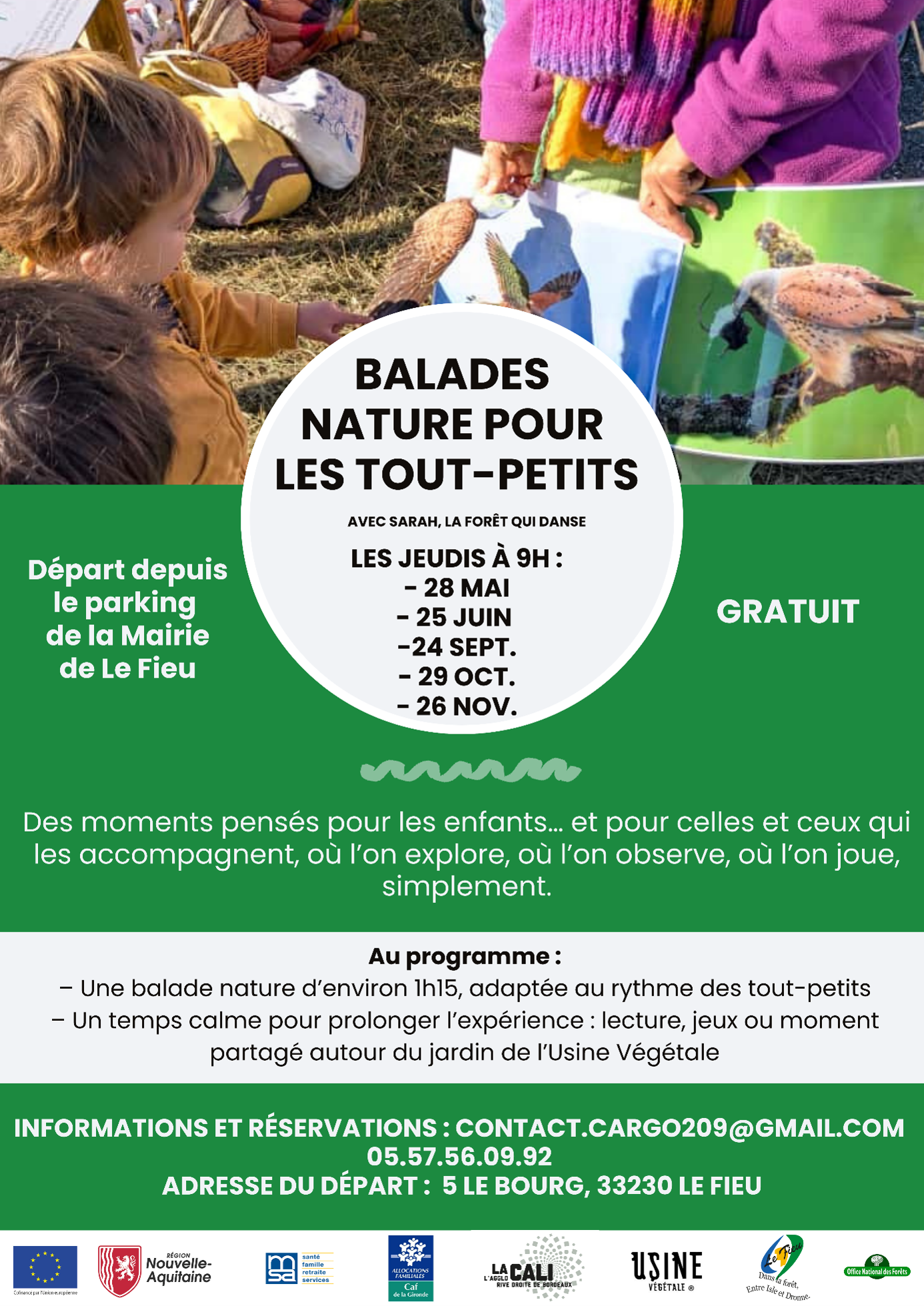 Balades nature pour les tout-petits (de 0 à 3 ans)