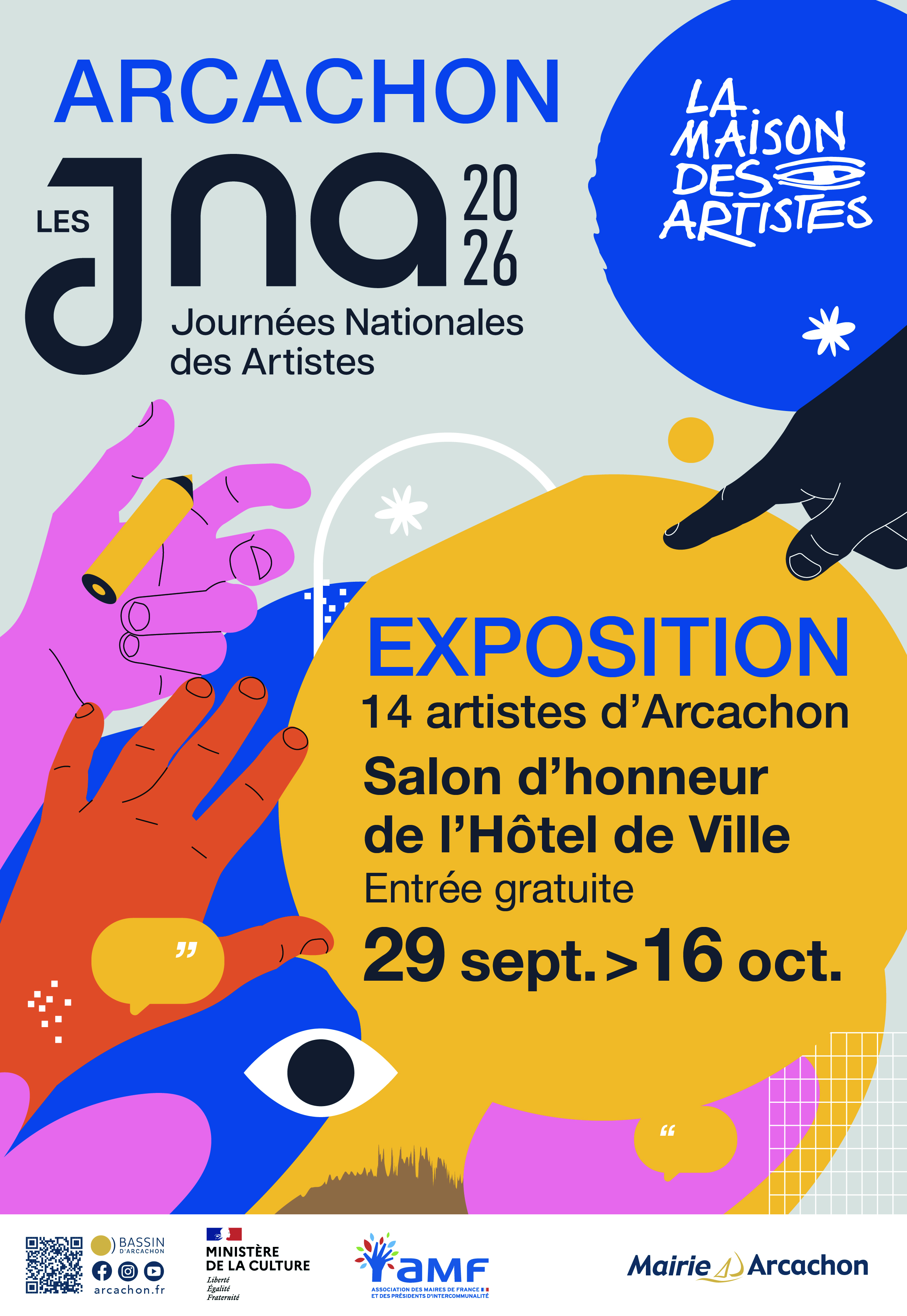 Journées Nationales des Artistes – Exposition à l’Hôtel de Ville