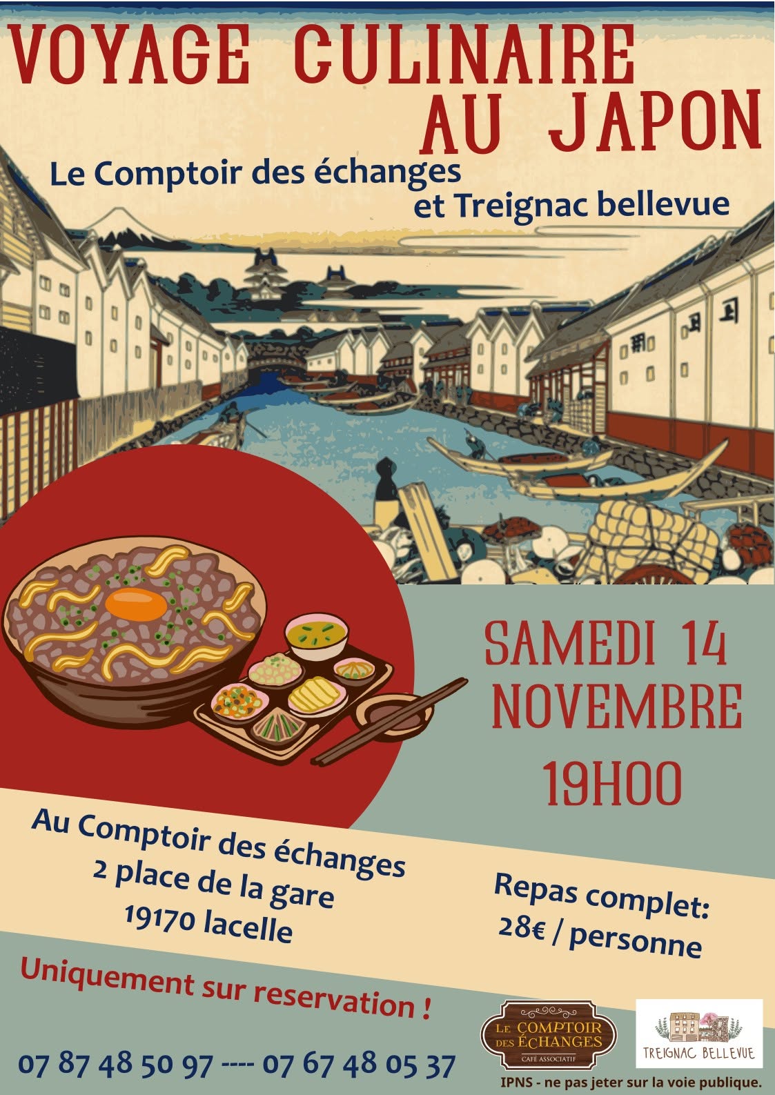 Voyage culinaire au japon au Comptoir des Echanges