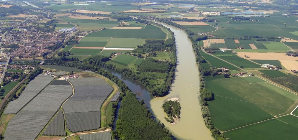 Confluence du Lot et de la Garonne