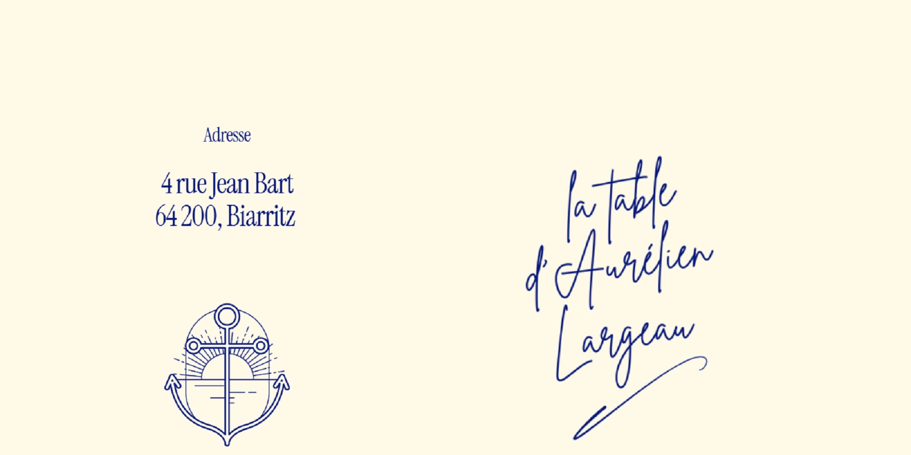 La Table d'Aurélien Largeau