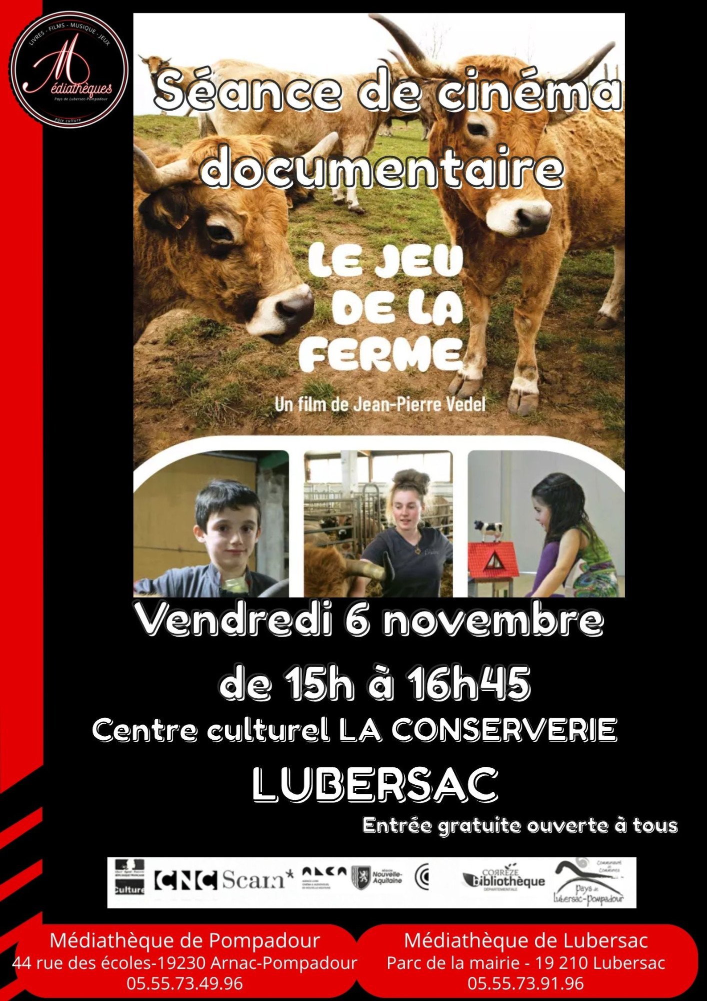 Mois du Doc à Lubersac - Le Jeu de la ferme