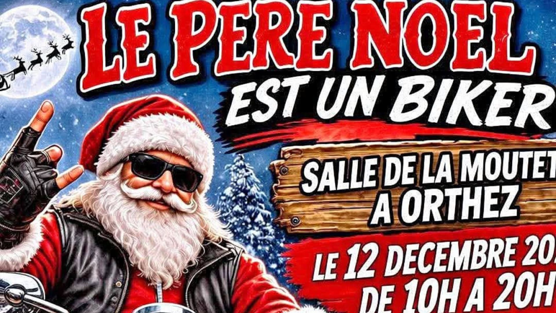 Le Père Noël est un biker
