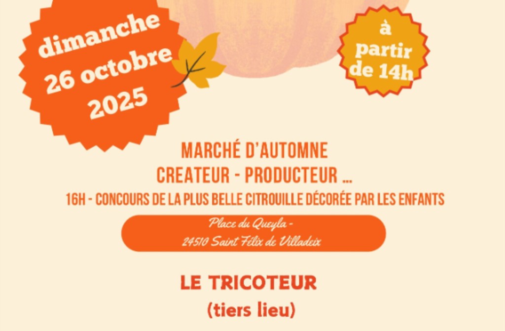 LE Tricoteur tisse l'automne - Marché d'automne créateurs, producteurs