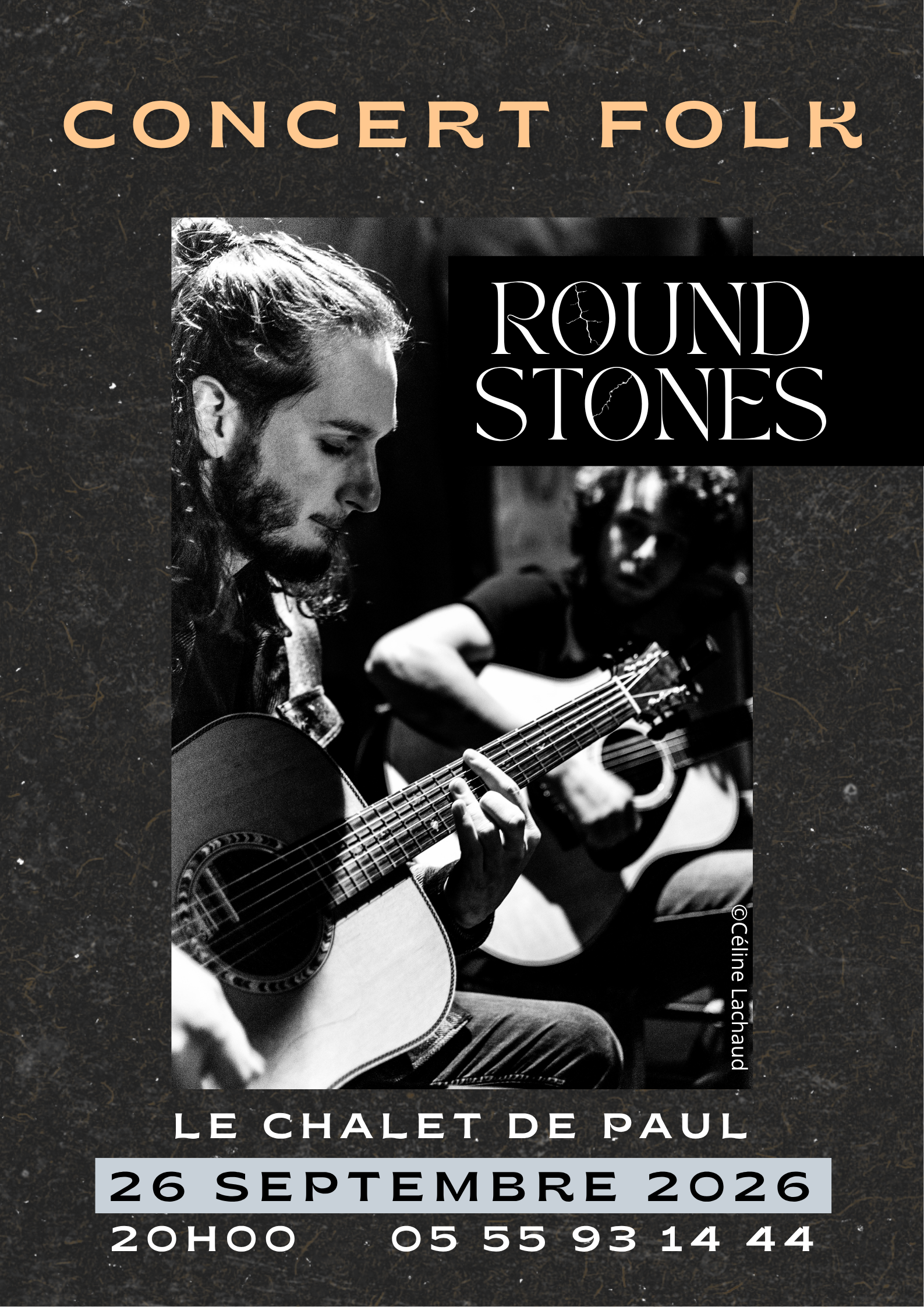 Concert folk de Round Stones - au Chalet de Paul